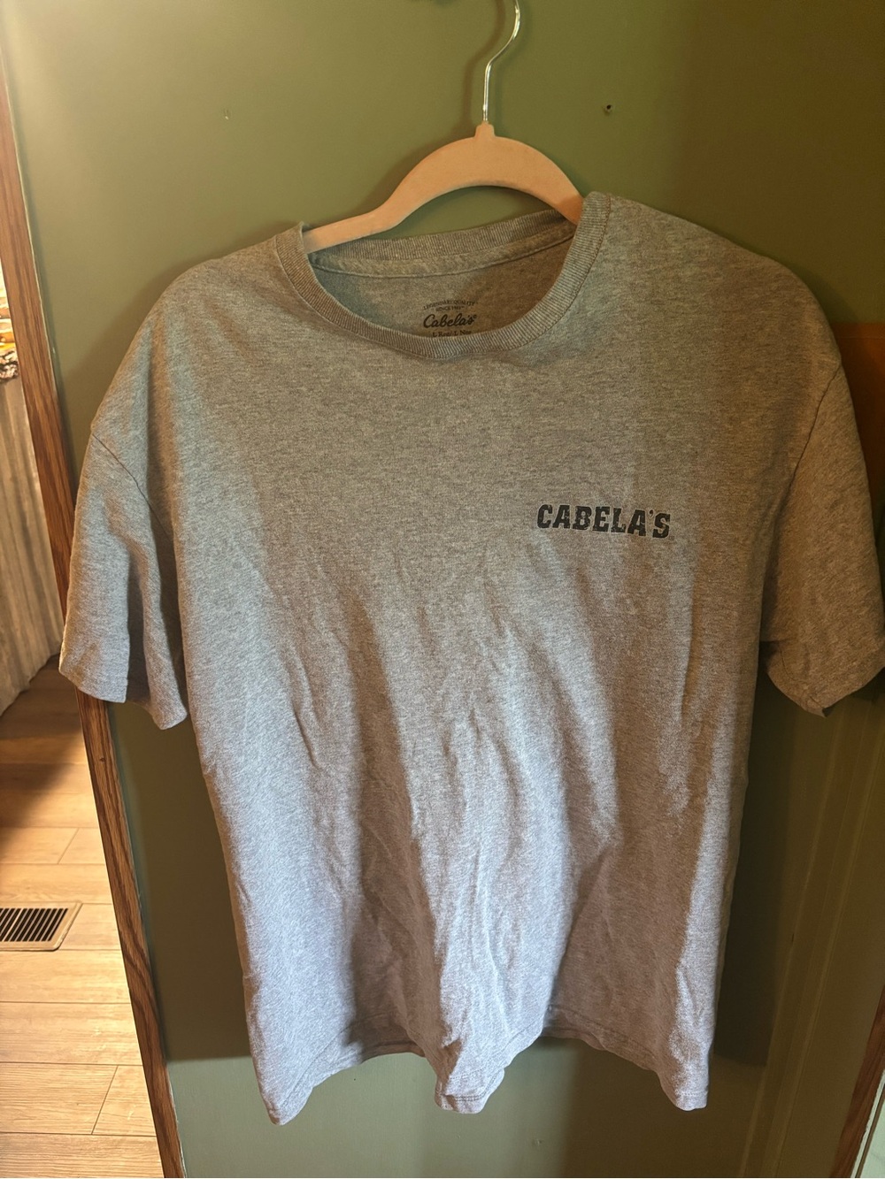 Cabela's Heather Gray Short Sleeve Logo Tee